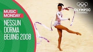 Almudena Cid Performs Rhythmic Gymnastics to Nessun Dorma at Beijing 2008  Music Monday [upl. by Novej]