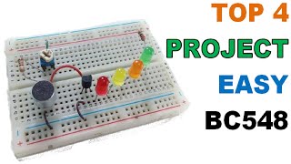 TOP 4 Proyectos Electrónicos con Transistor [upl. by Nelac]