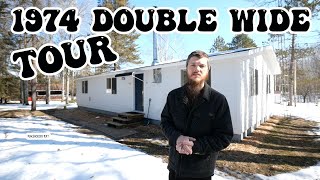 Renovated 1970s Double Wide Mobile Home House Tour [upl. by Aicilyhp286]