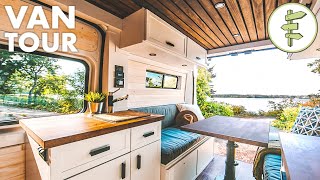 Stunning Modern Camper Van Conversion  VAN LIFE TOUR [upl. by Iruyas]