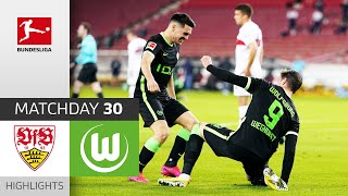 VfB Stuttgart  VfL Wolfsburg  13  Highlights  Matchday 30 – Bundesliga 202021 [upl. by Maurice]