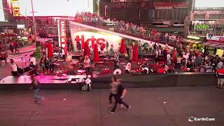 EarthCam Exclusive Times Square Chaos from Three Angles [upl. by Domenech]