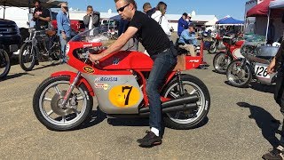 Racing the MV Agusta 500 four at NJMP [upl. by Aileno]