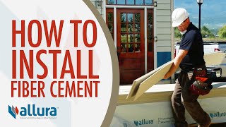 How To Install Fiber Cement Siding  Allura USA [upl. by Stegman]