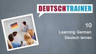 German for beginners A1A2  Deutschtrainer Learning German [upl. by Nnaes]