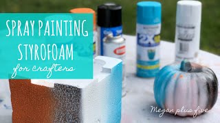 A crafty experiment HOW TO SPRAY PAINT STYROFOAM [upl. by Junieta942]