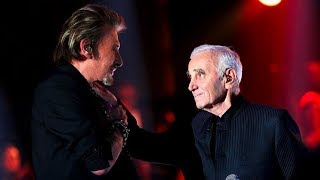 Charles Aznavour et Johnny Hallyday  Ma Vie [upl. by Aserehc]