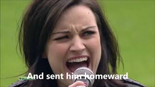 Amy MacDonald sings Flower of Scotland with lyrics [upl. by Reitrac]