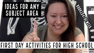 First Day Activities for High School Ideas for Any Subject [upl. by Katzir]