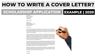 How To Write a Cover Letter For a Scholarship Application  Example [upl. by Yenot]