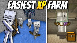 Easy Skeleton XP Farm  Minecraft 121 Tutorial [upl. by Vena]