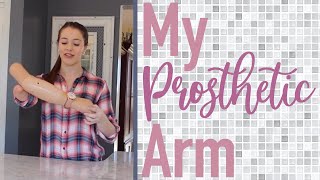 MY PROSTHETIC ARM  Living with One Hand [upl. by Icaj]