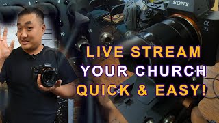 How to Live Stream your church service EASY [upl. by Millhon624]