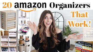 20 AMAZON Home Organization Items You Need That WORK 2023  Whole House Organization Ideas [upl. by Aramit]