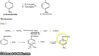 Synthesis of p nitroaniline from acetanilide [upl. by Ttihw]