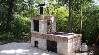 Building a Brick BBQ Smoker [upl. by Nadruoj]