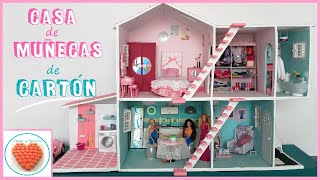 Casa de MUÑECAS de Carton DIY Cardboard doll house [upl. by Dera322]