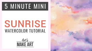 How To Paint A Stunning Watercolor Sunrise [upl. by Thilde287]