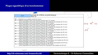 Transformateur Monophasé 4 Plaque signalétique [upl. by Birkett]
