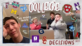 MY COLLEGE DECISIONS 2021 harvard acceptance brown upenn georgetown tufts 10 more [upl. by Raina311]