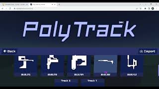 PolyTrack full game speedrun example in 401933 [upl. by Annahael]