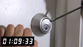 Drilling a Defiant Deadbolt  Front Range Locksmith [upl. by Rourke970]