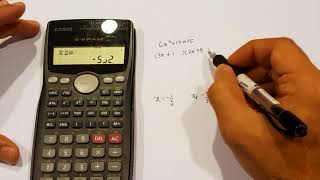 Factorizing Using Casio 570MS Calculator [upl. by Ahsiram]