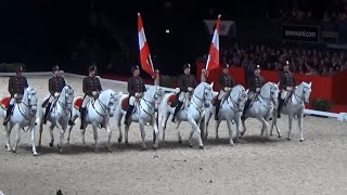 Viennas Spanish Riding School Lipizzaner Horse Performance Wembley London [upl. by Bohaty]