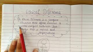 Ethical Dilemma in simple language [upl. by Kamal]