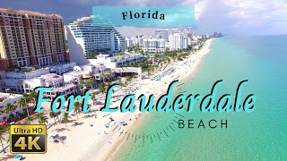 Fort Lauderdale Beach  Fort Lauderdale Florida 4K [upl. by Joelly962]