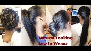 How toNatural Looking Sew In Weave [upl. by Esilram]