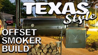 Texas Style Smoker Build  Chuds BBQ [upl. by Evers]