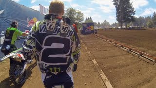 GoPro HD Ryan Villopoto Full Moto 2  Washougal MX Lucas Oil Pro Motocross Championship 2013 [upl. by Jenilee]