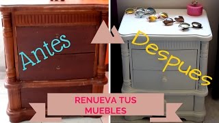 PINTA Y RENUEVA TUS MUEBLES VIEJOS SIN LIJAR TOTALMENTE  Nathy Aportes [upl. by Amitaf]