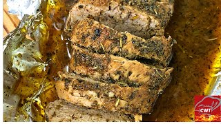 Butter Garlic And Herb Pork Tenderloin  Pork Tenderloin Recipe [upl. by Dorrehs]