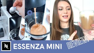 I bought a NESPRESSO Essenza Mini coffee machine 🤍 REVIEW  2022 [upl. by Ellirpa]