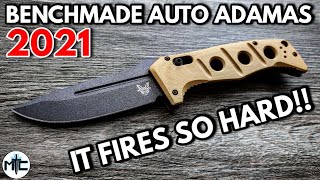 Benchmade 2021 Auto Adamas Cru Wear Folding Knife  Overview and Review [upl. by Novy495]