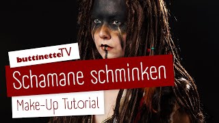 Schamane schminken  Tutorial  buttinette TV MAKEUP TUTORIAL [upl. by Hillard292]