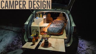 How I Built my Subaru Camper New Design [upl. by Oly]