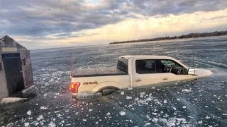 Cars vs Ice  Cars Falling Through Ice Compilation [upl. by Leahcimsemaj]