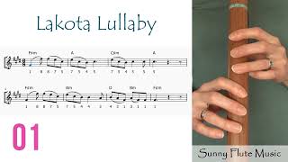 Lakota Lullaby  Play Along Song  Intermediate  F [upl. by Madson]