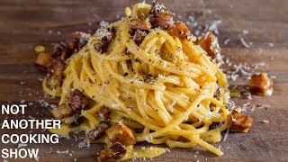 PERFECT SPAGHETTI CARBONARAthe easy way [upl. by Tteltrab103]