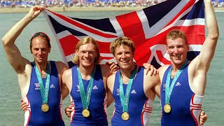 Mens coxless four win gold at Sydney 2000  Rowing [upl. by Carma]