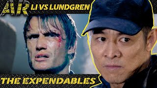 JET LI vs DOLPH LUNDREN garage fight  THE EXPENDABLES 2010 [upl. by Tavey121]