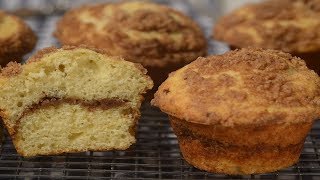 Coffee Cake Muffins Recipe Demonstration  Joyofbakingcom [upl. by Atekan]