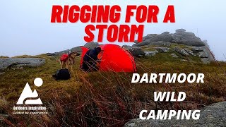 Dartmoor Wild Camping  Rigging for a Storm  Extreme Weather Wild Camp  Dartmoor Prison History [upl. by Euqinim]