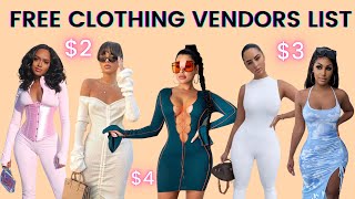 FREE WHOLESALE CLOTHING VENDORS LIST  START YOUR OWN ONLINE BUSINESS [upl. by Malo]