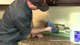 How To Grout A Mosaic Tile Backsplash [upl. by Eikcuhc]