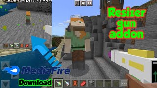 Resizer gun addon MCPE Download link [upl. by Aible]