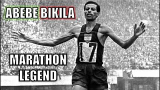 The Marathon World Record  BAREFOOT  ABEBE BIKILA  ETHIOPIA [upl. by Attelocin448]